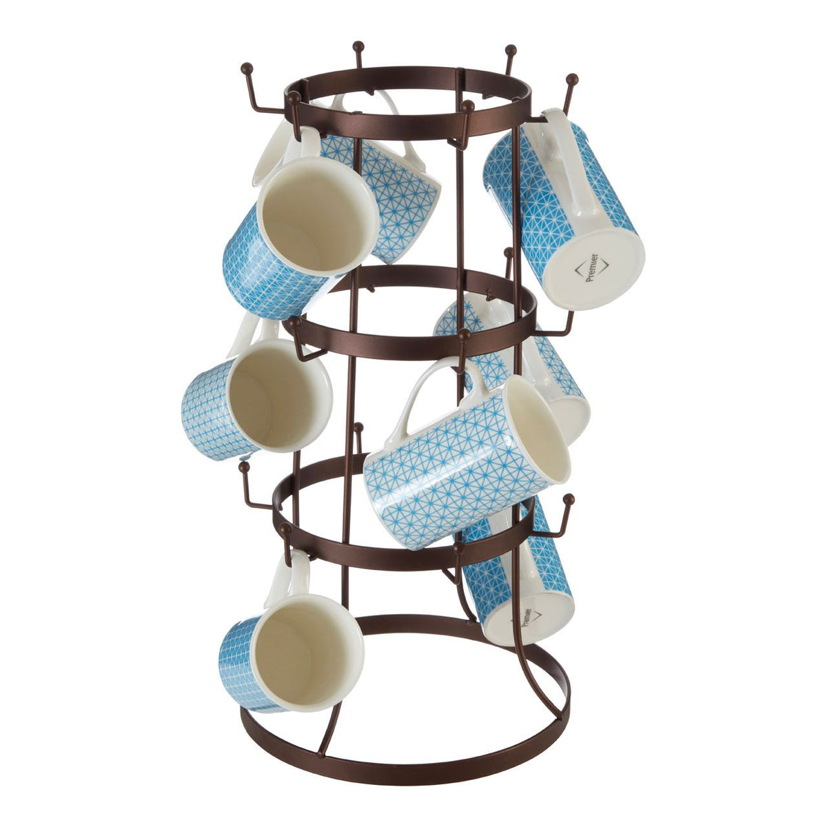 Ashmere Vertex Iron Bronze Finish 18 Mug Tree