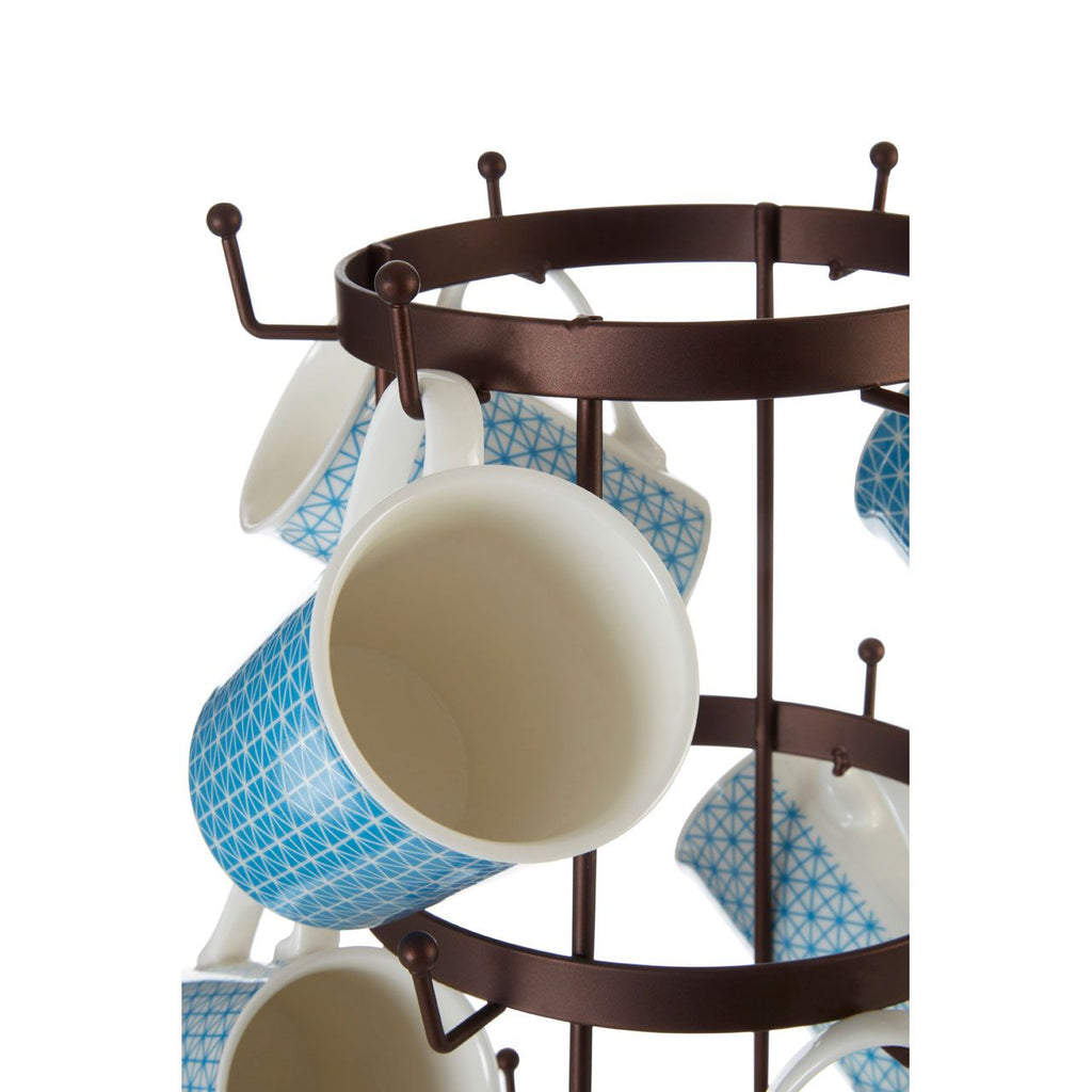 Ashmere Vertex Iron Bronze Finish 18 Mug Tree