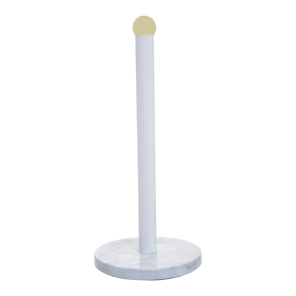 Fernford White and Grey Marble Effect Kitchen Roll Holder