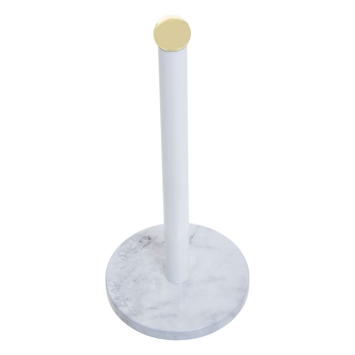 Fernford White and Grey Marble Effect Kitchen Roll Holder