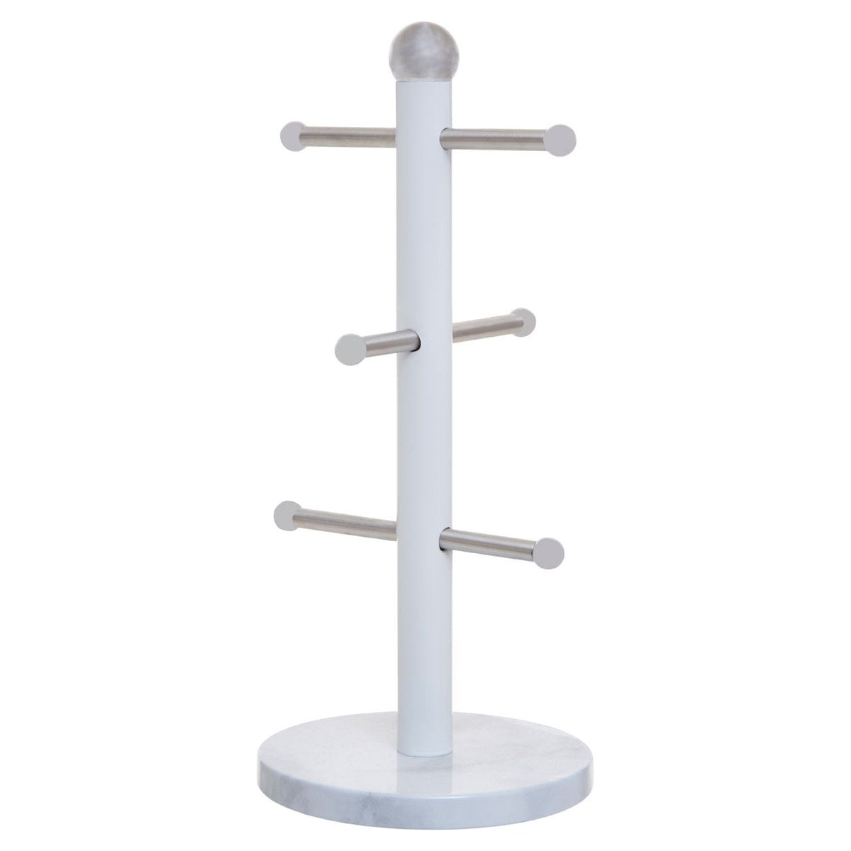 Wrenley White and Grey Marble Effect 6 Mug Tree