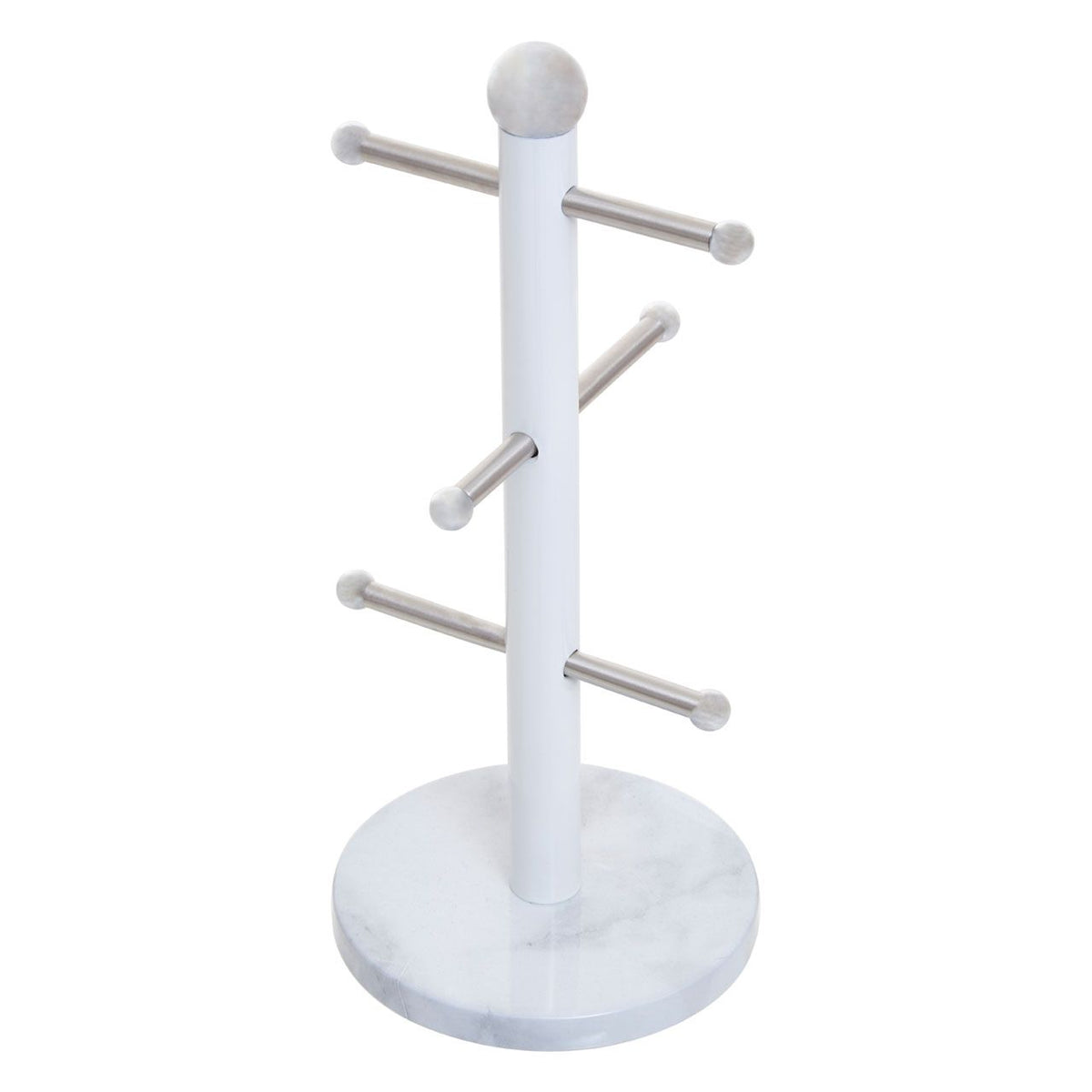 Wrenley White and Grey Marble Effect 6 Mug Tree