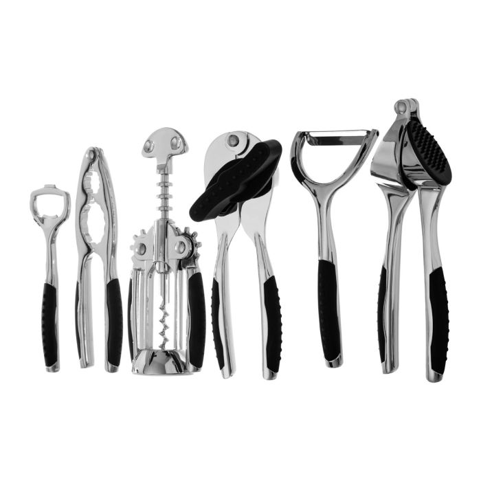 Rowfield 7-Piece Chrome Silver-Finish Kitchen Gadget Set