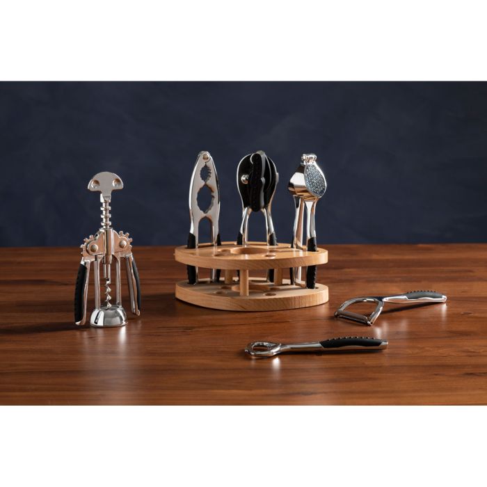 Rowfield 7-Piece Chrome Silver-Finish Kitchen Gadget Set