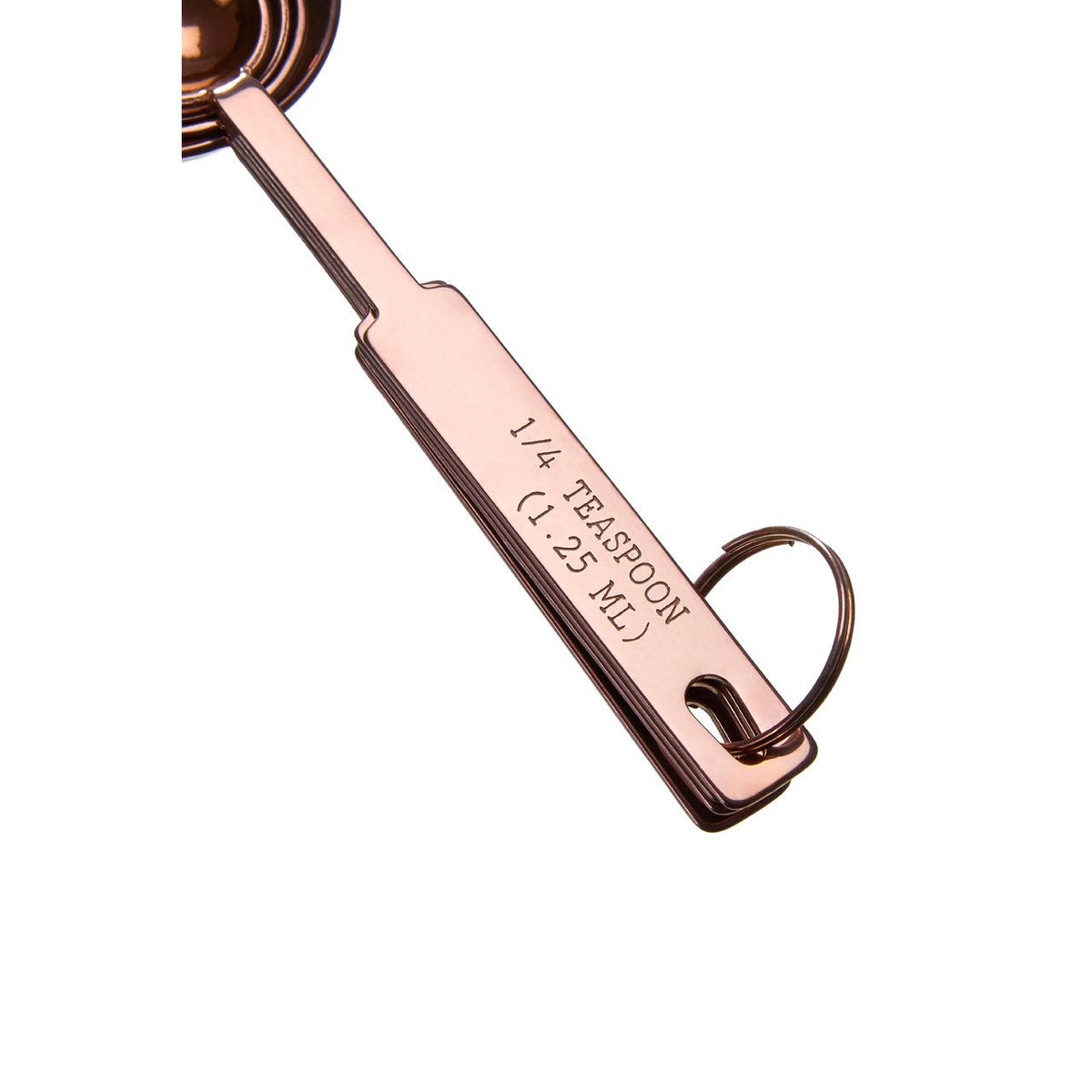 Wrenmere 4 Rose Gold Measuring Spoons Teaspoon Measurements