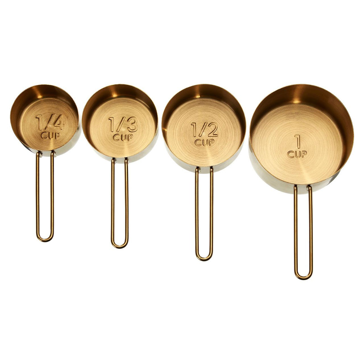 Mereley Set of 4 Gold Measuring Cups