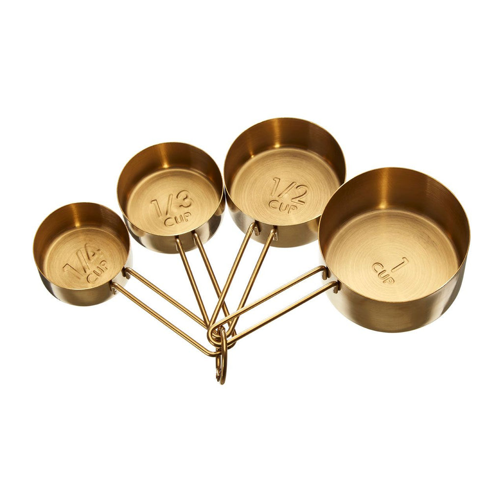 Mereley Set of 4 Gold Measuring Cups