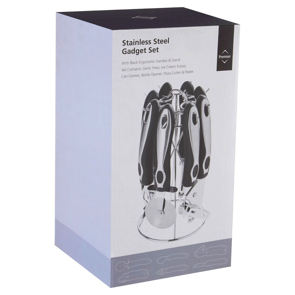 Selford Kitchen Essentials 6 Piece Gadget Set with Stand