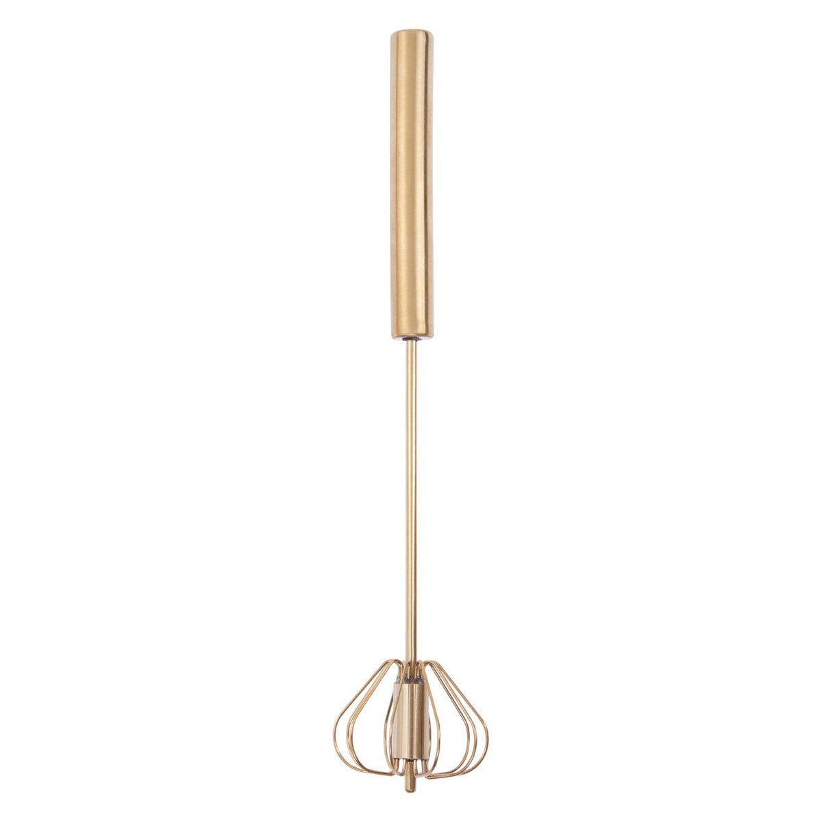 Wrenford Stainless Steel Press-and-Spin Kitchen Whisk
