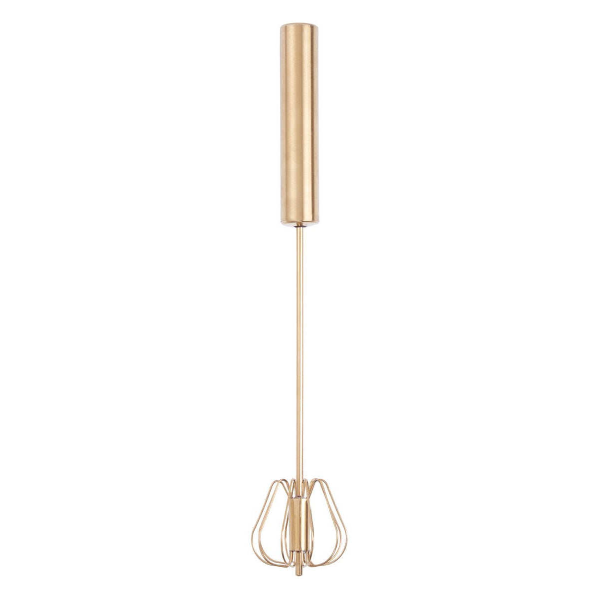 Wrenford Stainless Steel Press-and-Spin Kitchen Whisk