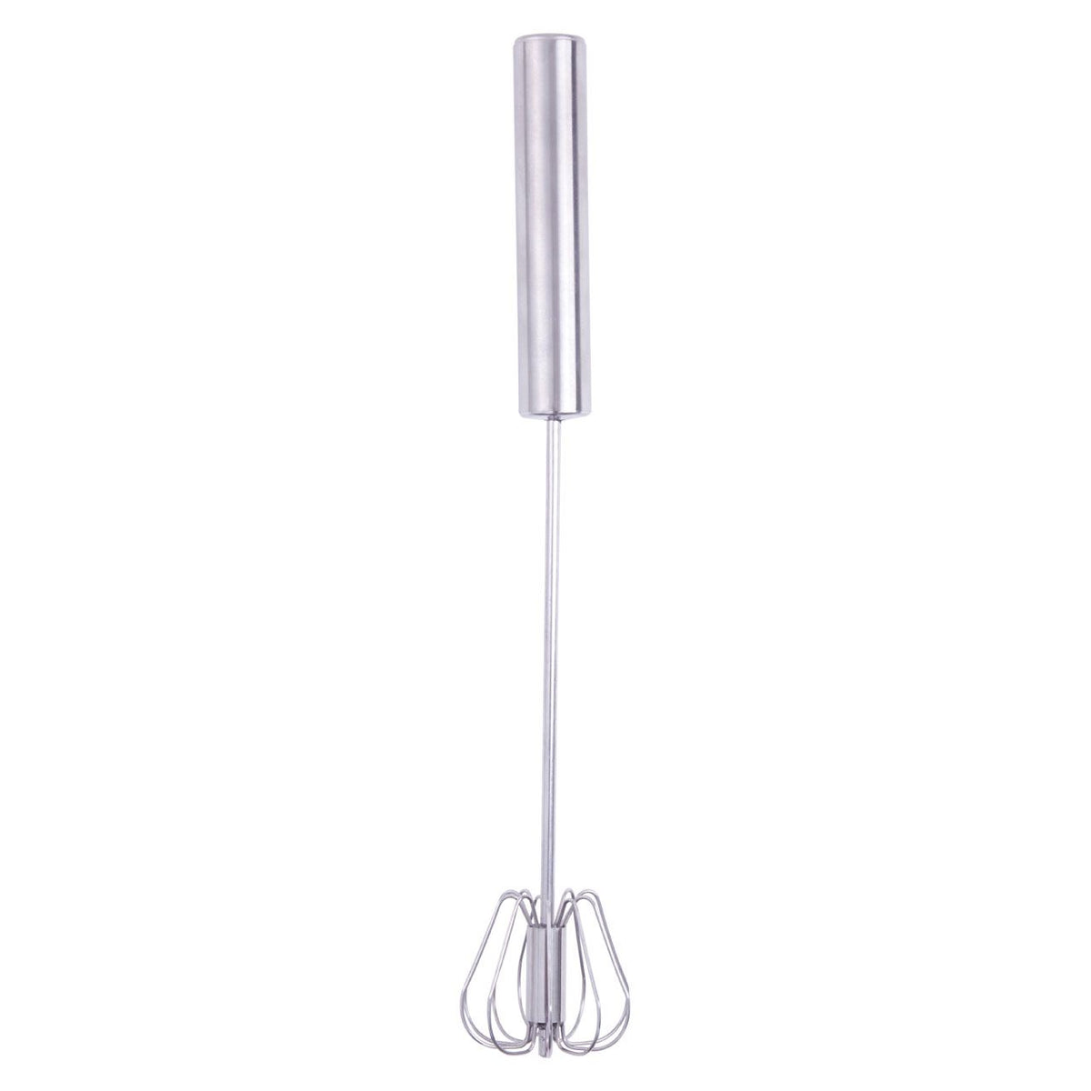 Wrenford Stainless Steel Press-and-Spin Kitchen Whisk