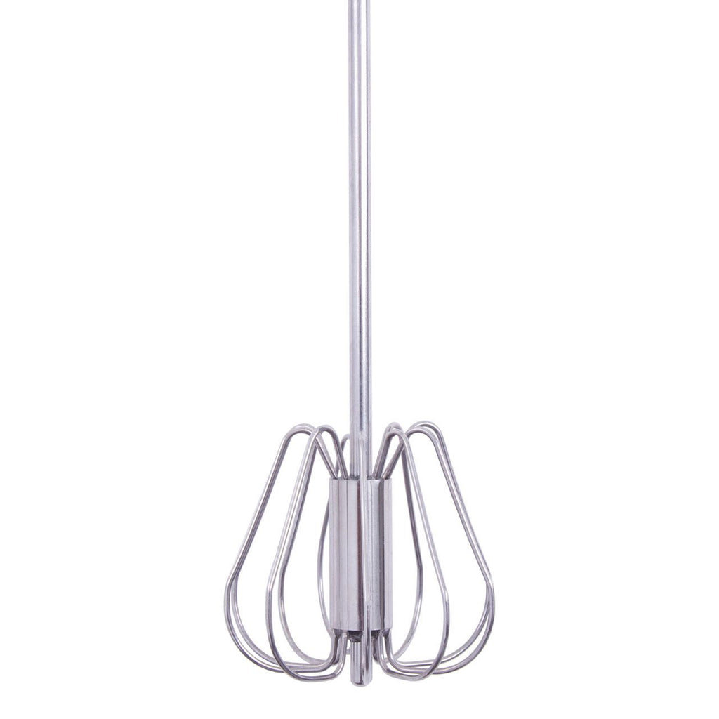 Wrenford Stainless Steel Press-and-Spin Kitchen Whisk