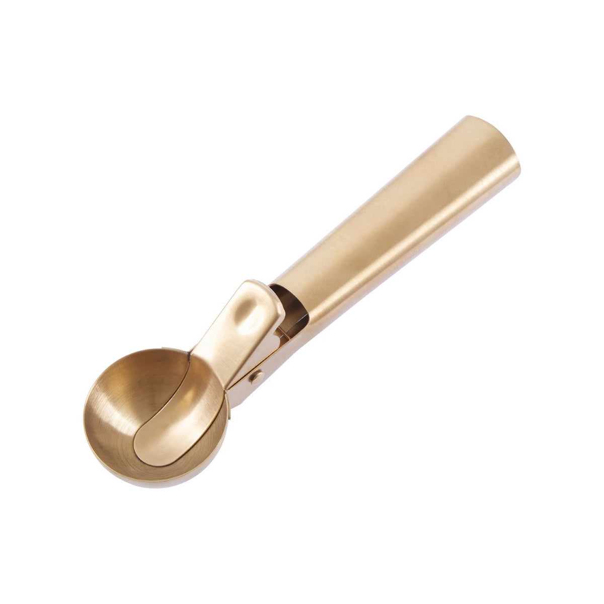 Oakstead Matte Finish Curved Metal Ice Cream Scoop