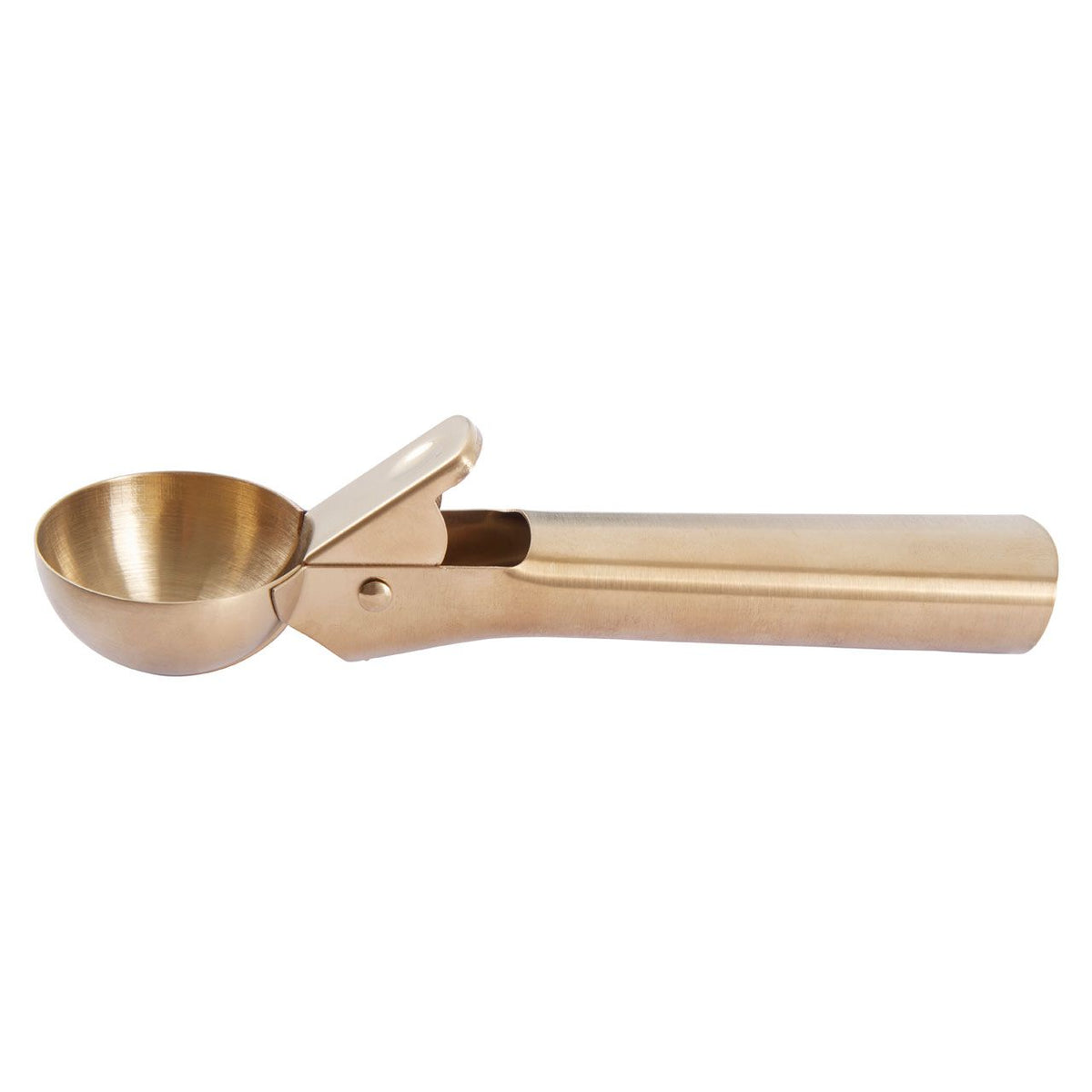 Oakstead Matte Finish Curved Metal Ice Cream Scoop