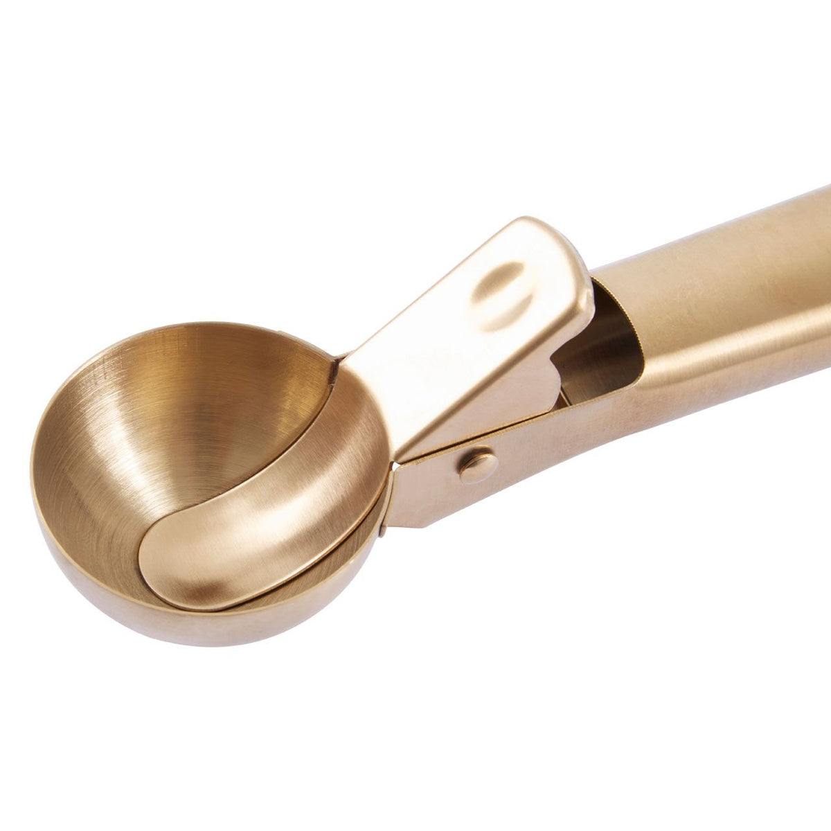 Oakstead Matte Finish Curved Metal Ice Cream Scoop