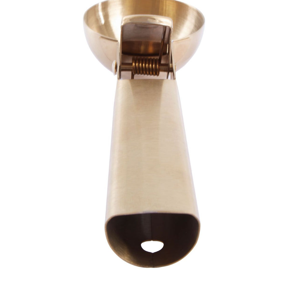 Oakstead Matte Finish Curved Metal Ice Cream Scoop