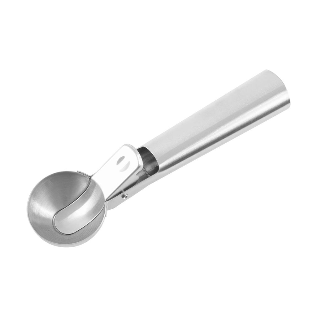 Oakstead Matte Finish Curved Metal Ice Cream Scoop