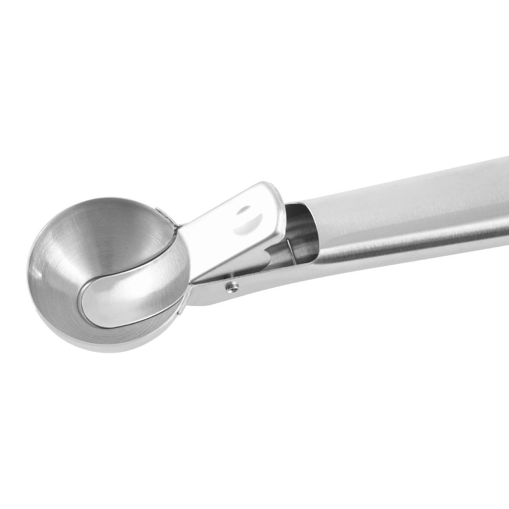 Oakstead Matte Finish Curved Metal Ice Cream Scoop