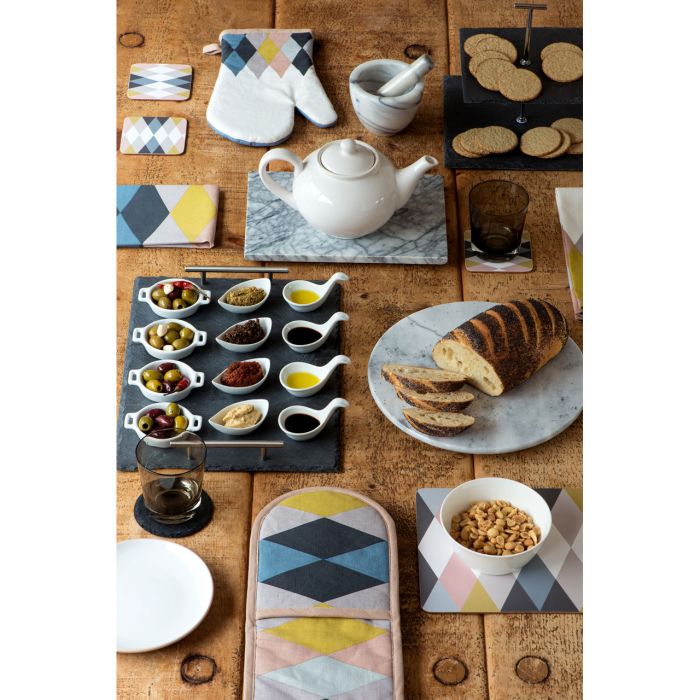 Hazelwood White Stone Marble Chopping Board Rectangular