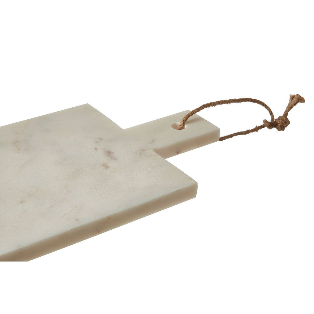 Lindcombe Chopping Board, White and Grey Stone Marble