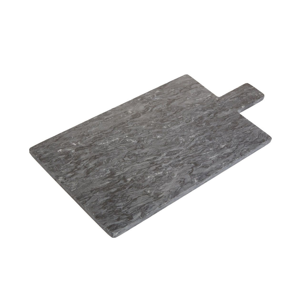 Ashley Paddle-Shaped Chopping Board, Black Stone Marble