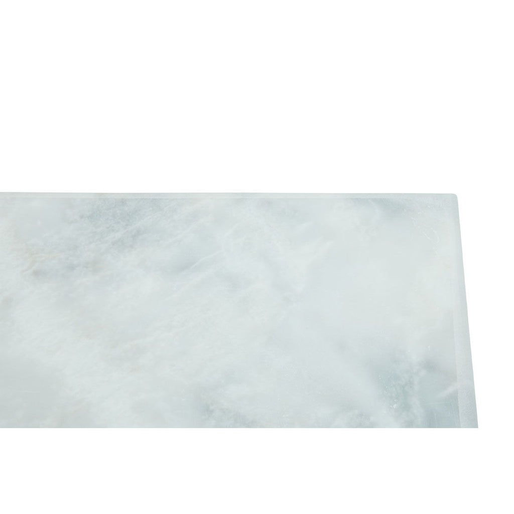 Brookwood White Stone Marble Chopping Board Rectangular