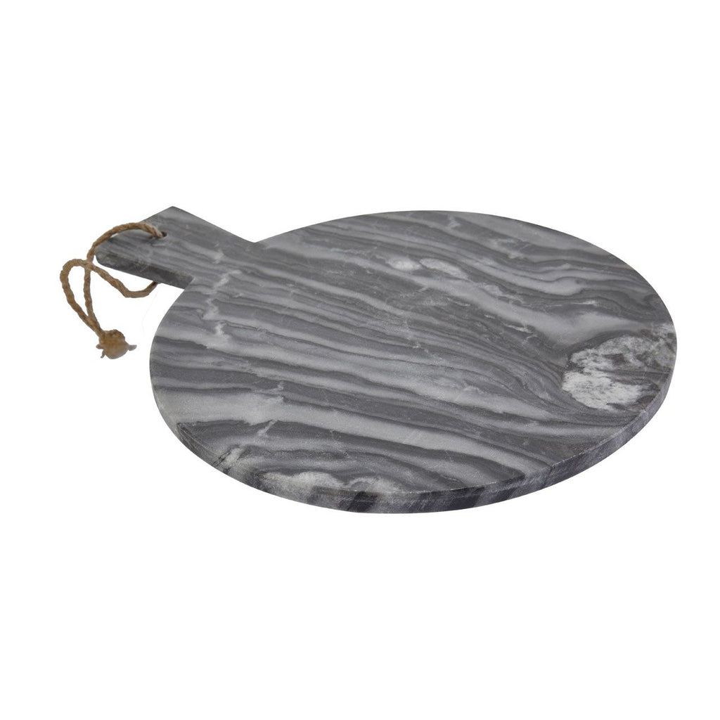 Hazelford Grey Marble Paddle Serving Board Round
