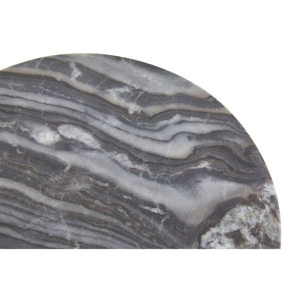 Hazelford Grey Marble Paddle Serving Board Round