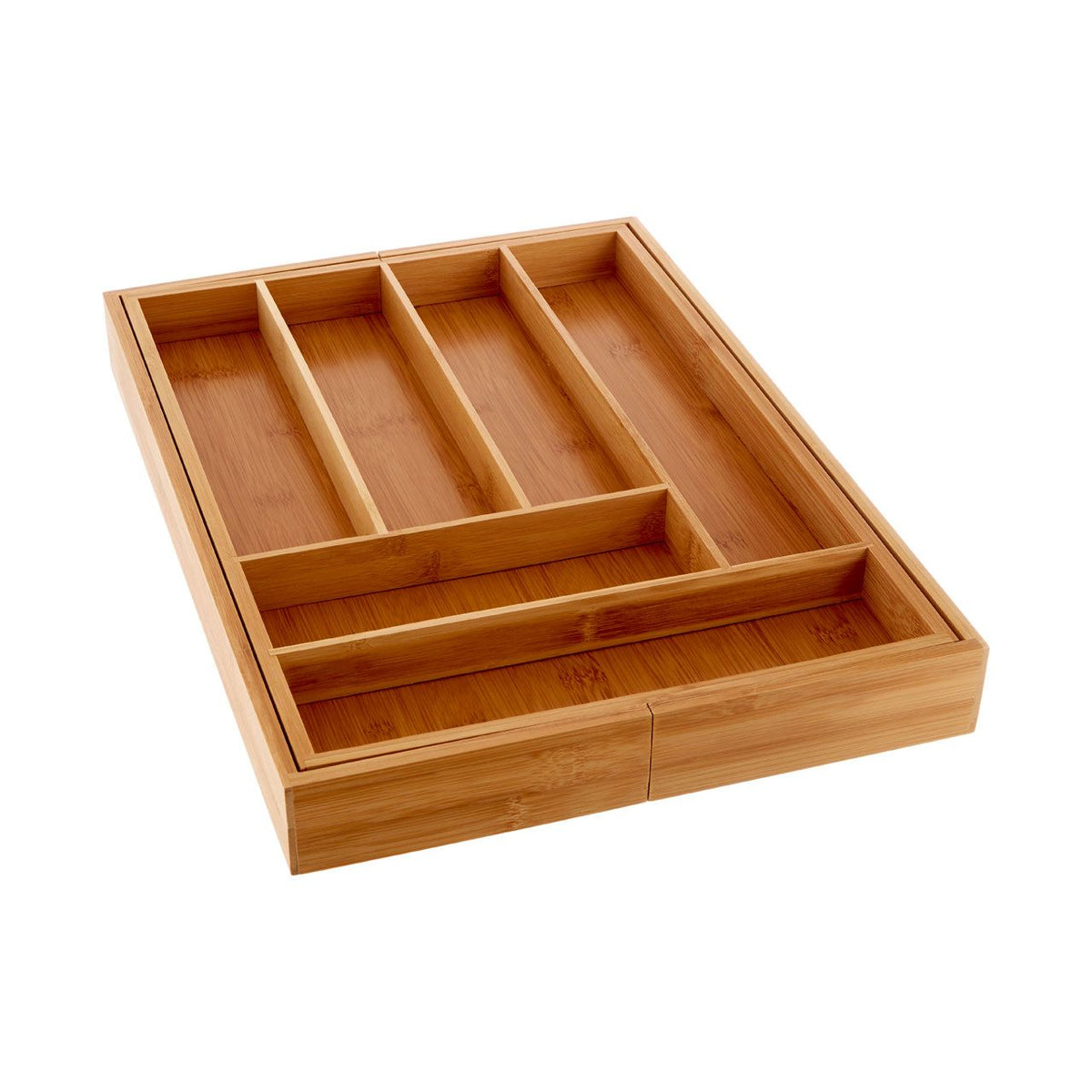 Fernmere Bamboo Rectangular Expandable Cutlery Tray