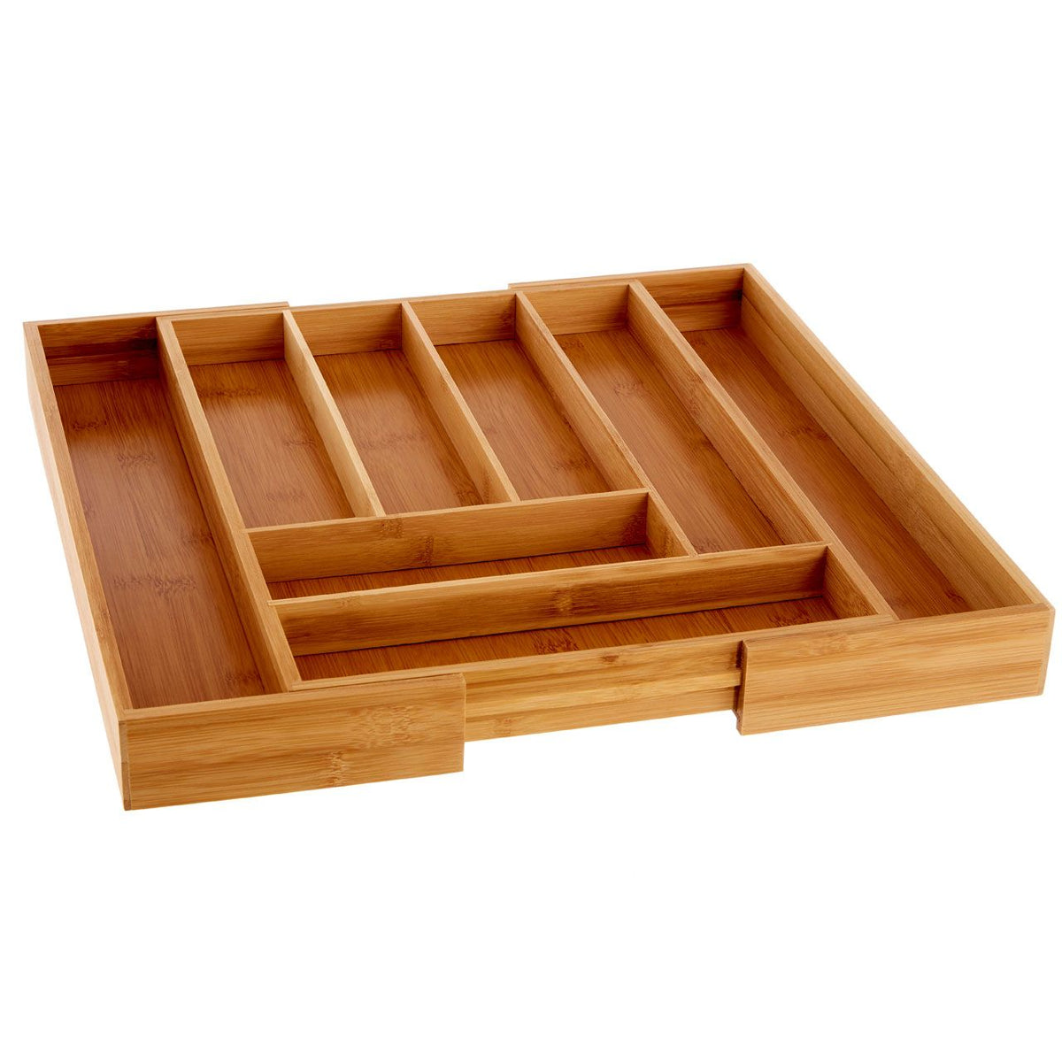 Fernmere Bamboo Rectangular Expandable Cutlery Tray