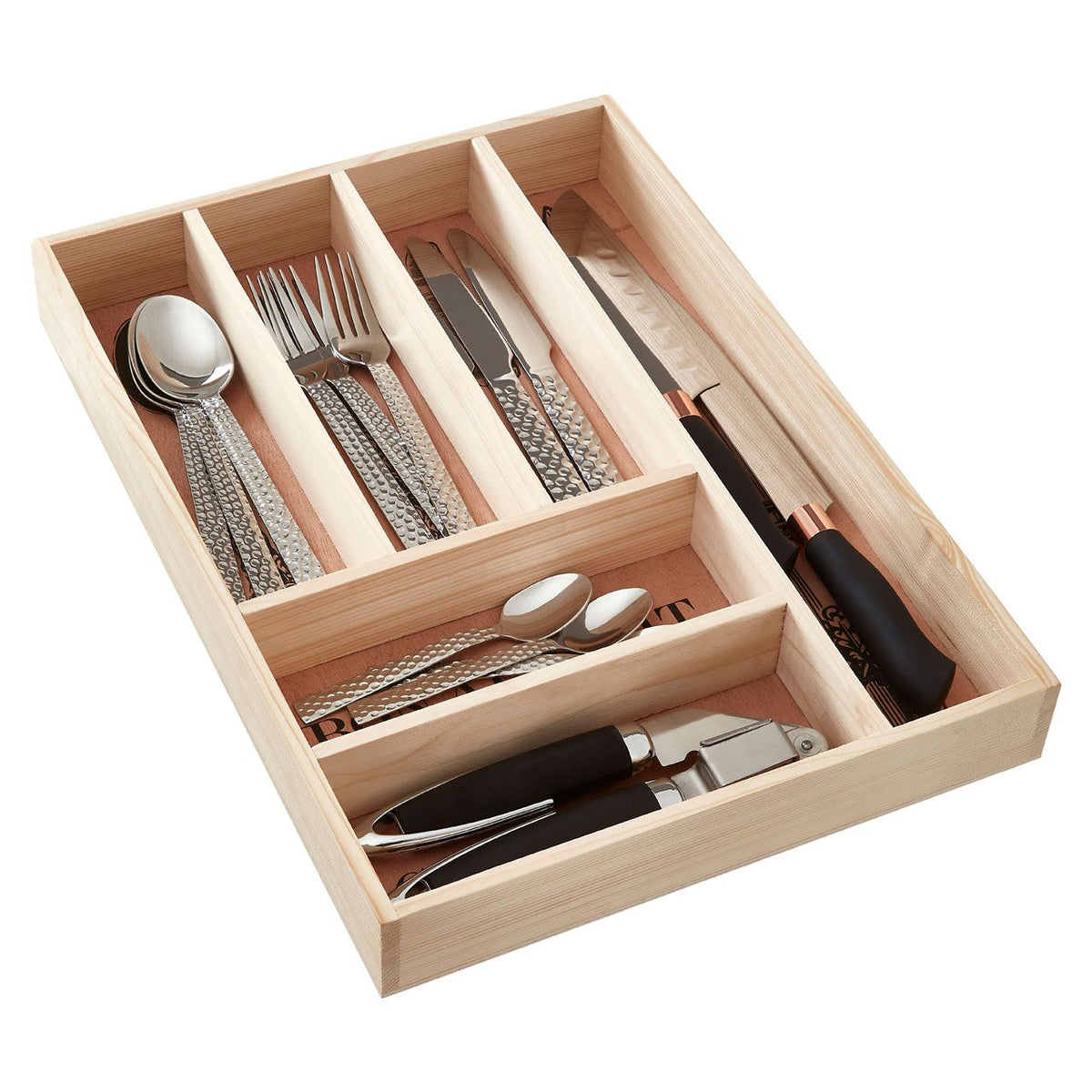 Thornfield Wooden Vintage Design Cutlery Tray