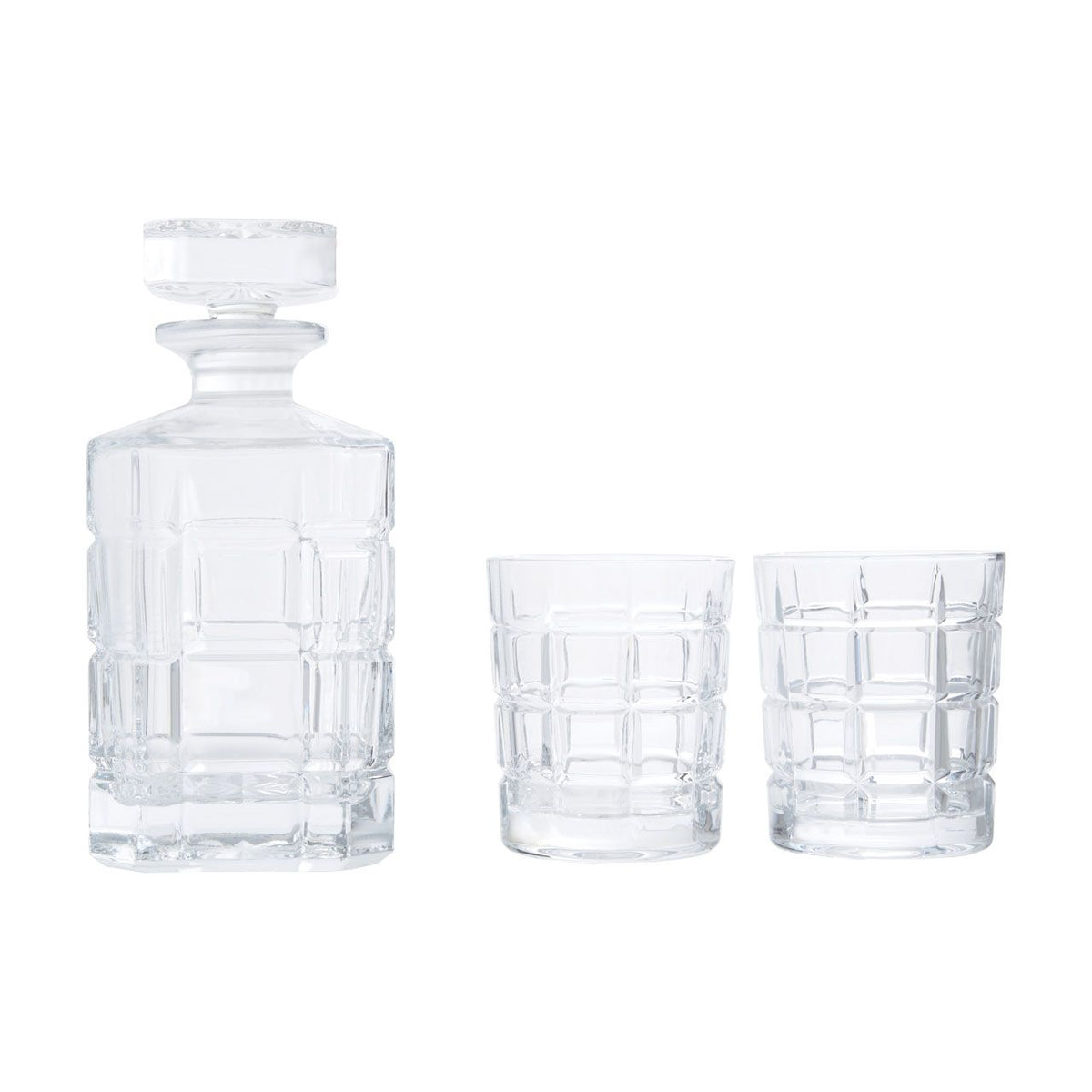 Fernstead Decanter and 2 Tumblers Premium Glassware Set