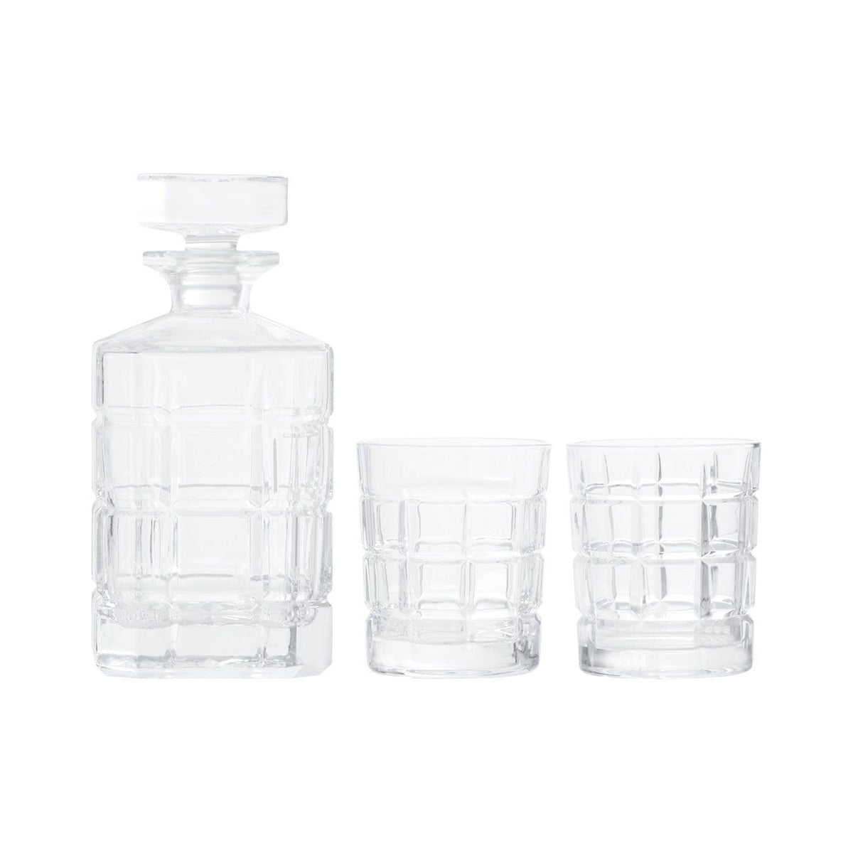 Fernstead Decanter and 2 Tumblers Premium Glassware Set