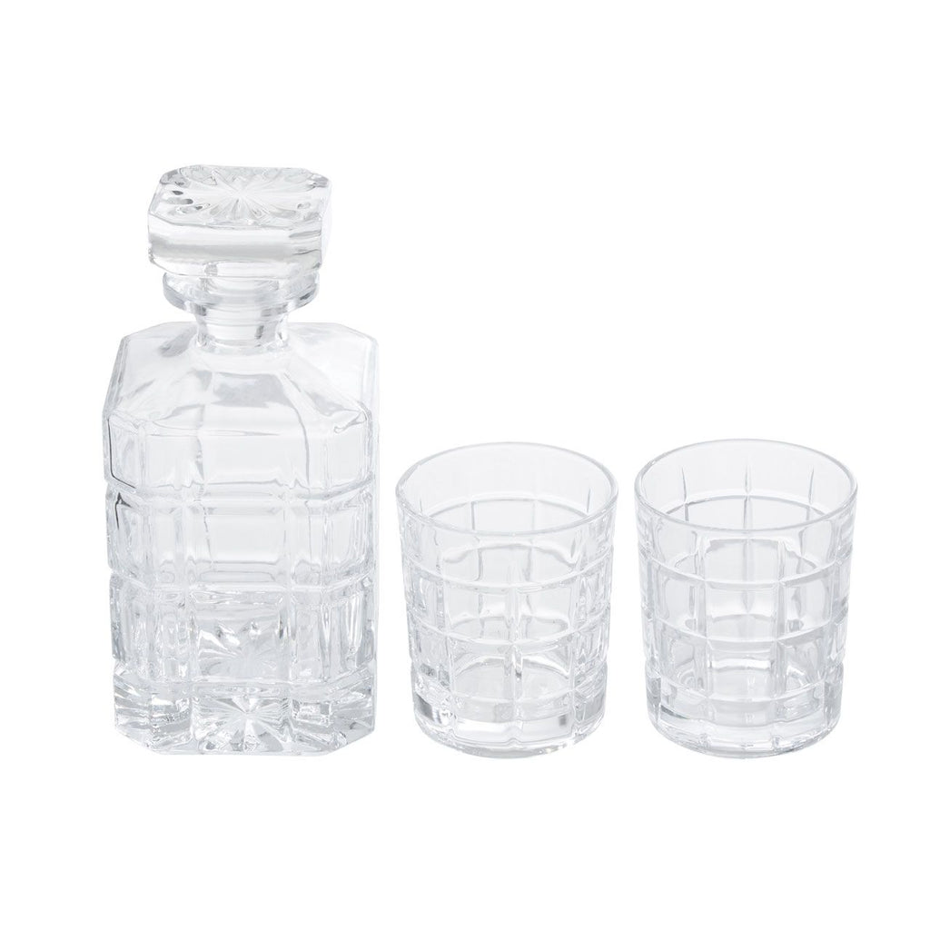 Fernstead Decanter and 2 Tumblers Premium Glassware Set
