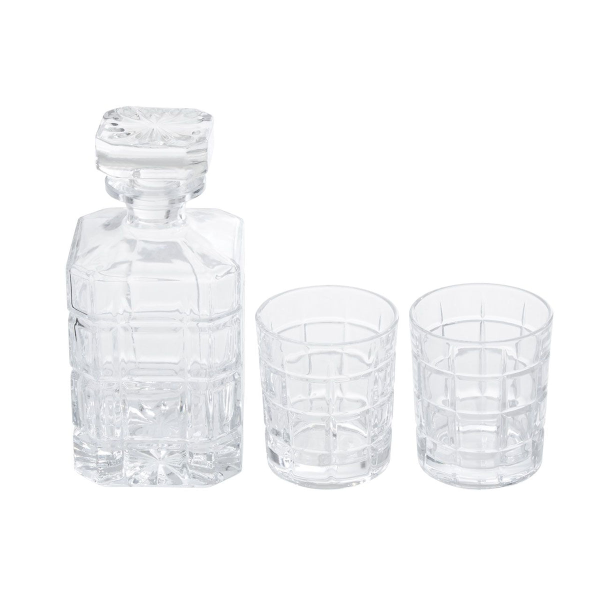 Fernstead Decanter and 2 Tumblers Premium Glassware Set