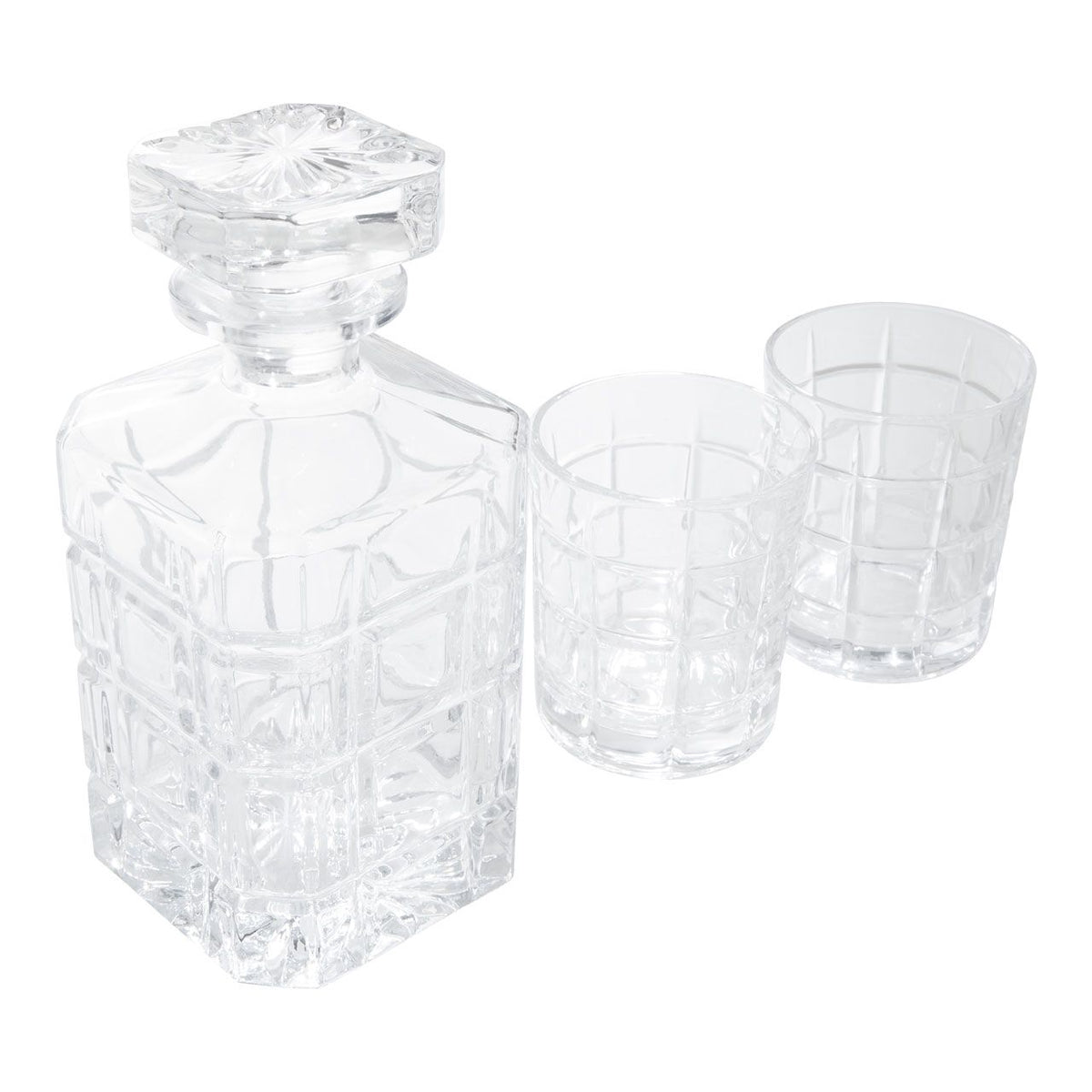 Fernstead Decanter and 2 Tumblers Premium Glassware Set