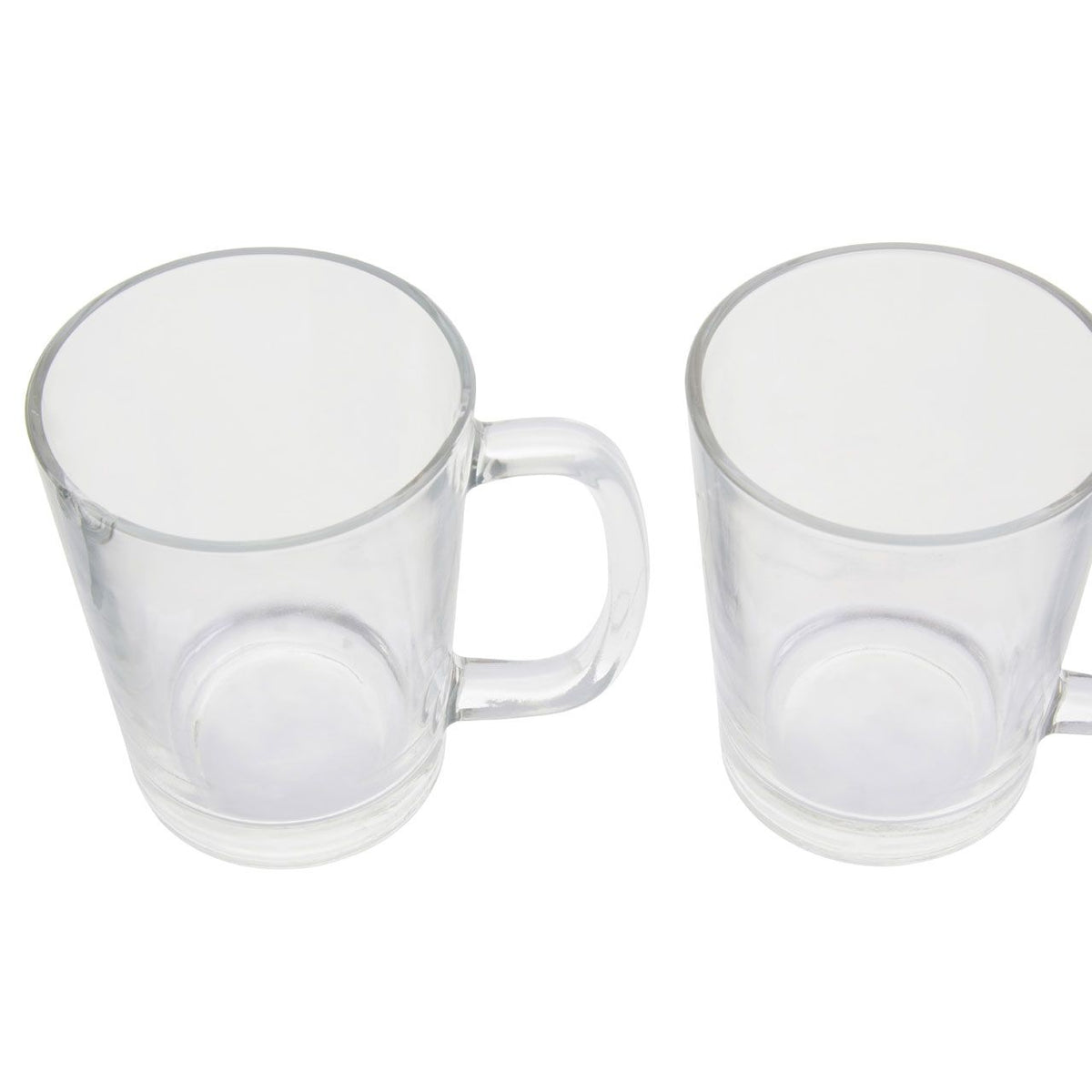 Hartcombe Set of 4 Glass Mugs with Handles