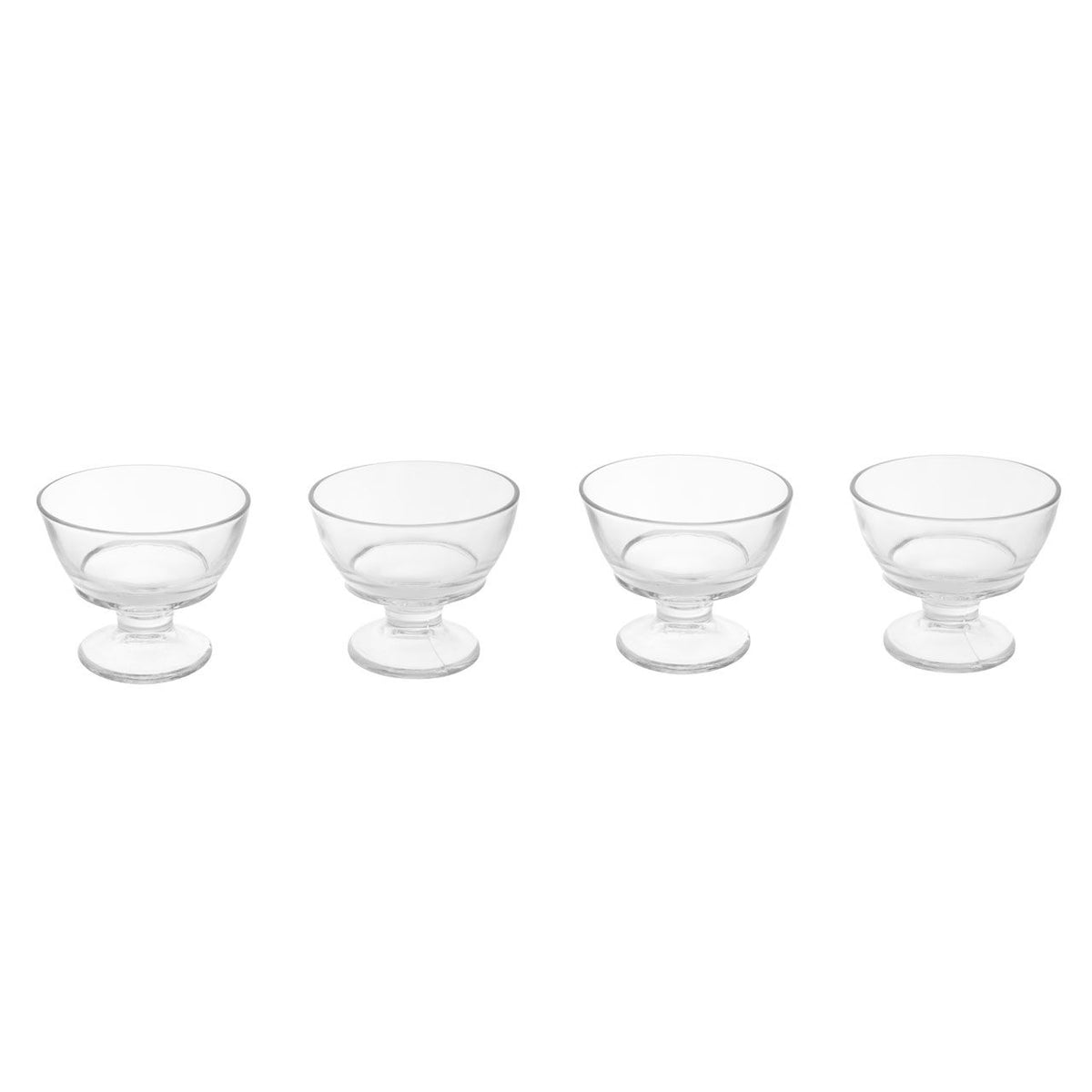 Norcombe Round Glass Dessert Dishes Set of 4