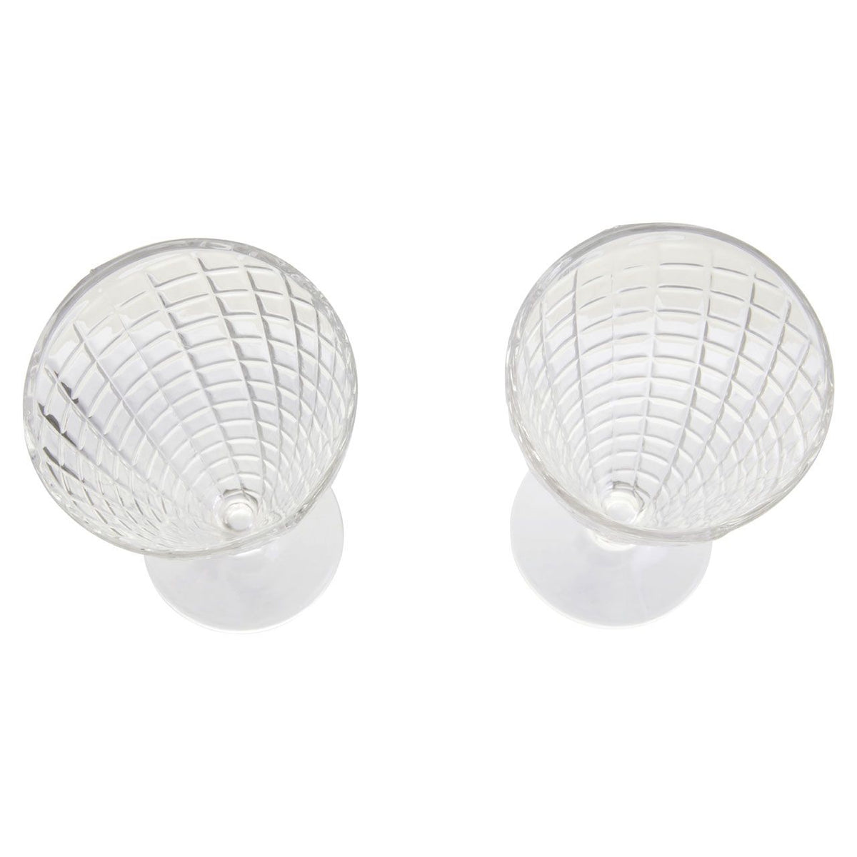 Ellwood Waffle Cone Design Sundae Dessert Glasses Set of 4