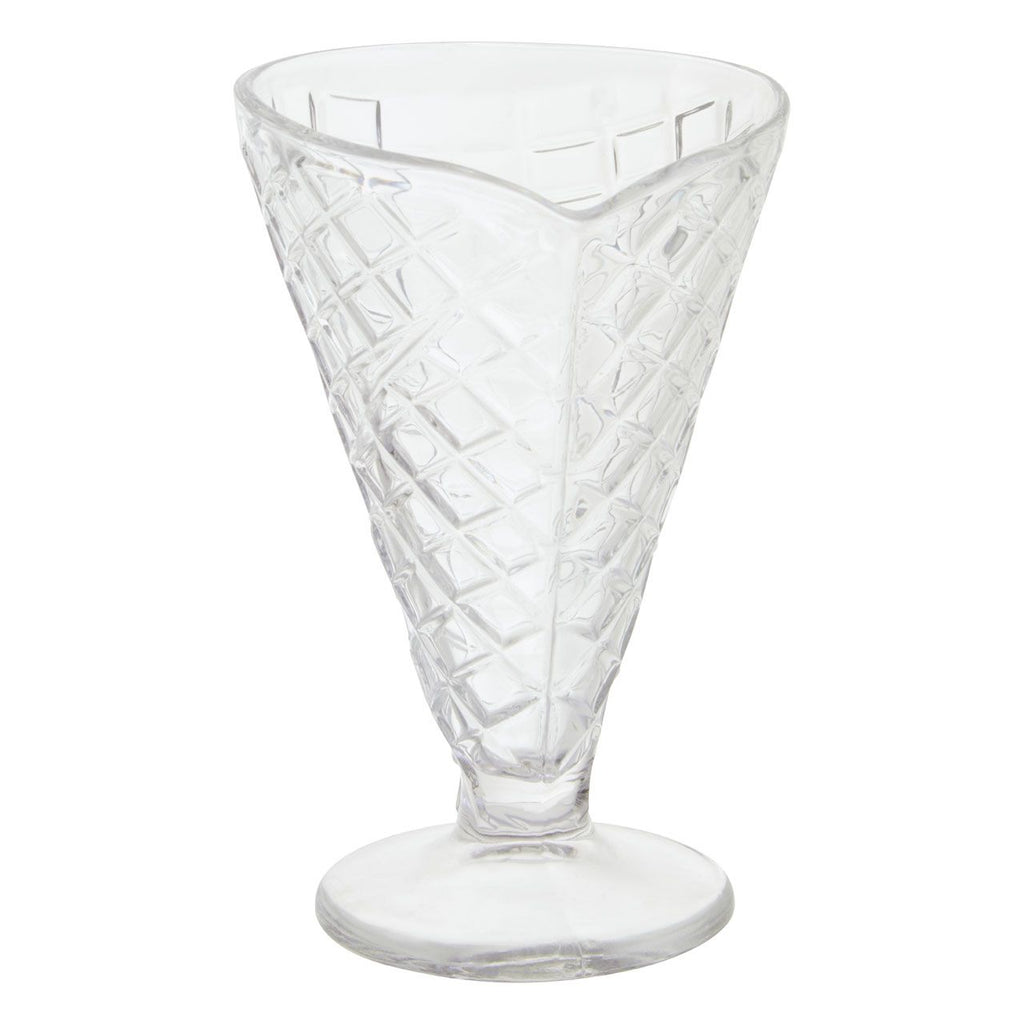 Ellwood Waffle Cone Design Sundae Dessert Glasses Set of 4