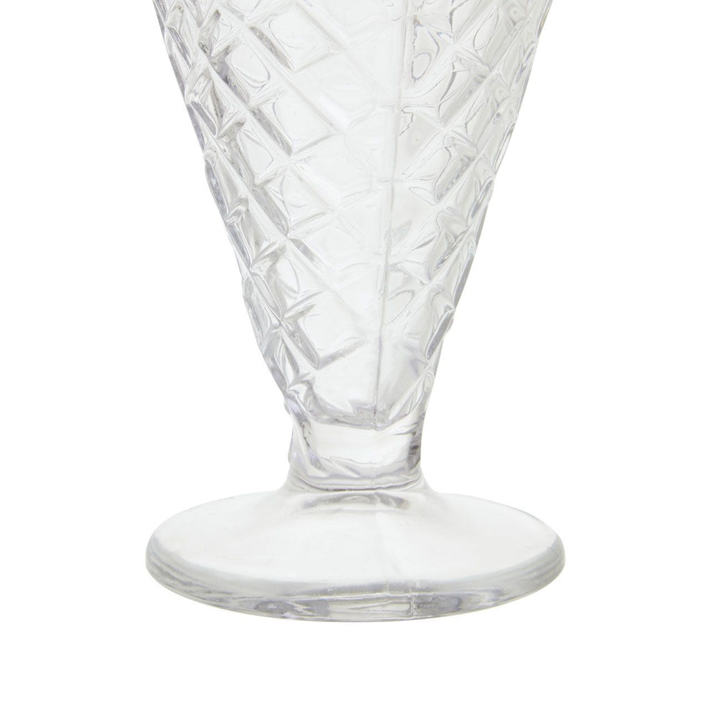 Ellwood Waffle Cone Design Sundae Dessert Glasses Set of 4