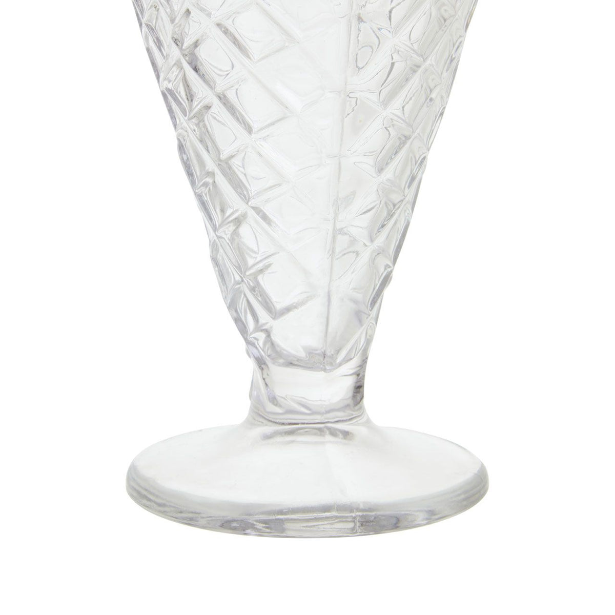 Ellwood Waffle Cone Design Sundae Dessert Glasses Set of 4