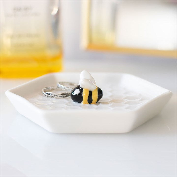 Merestead Bee Hexagonal Trinket Dish