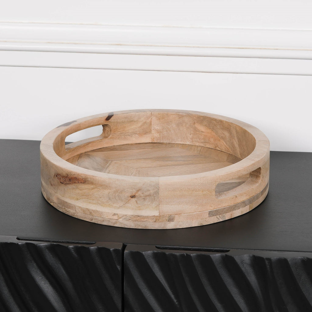 Halfield Round 30cm Wooden Tray