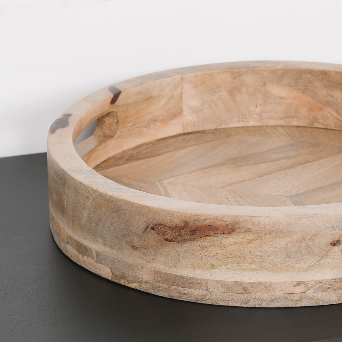 Halfield Round 30cm Wooden Tray