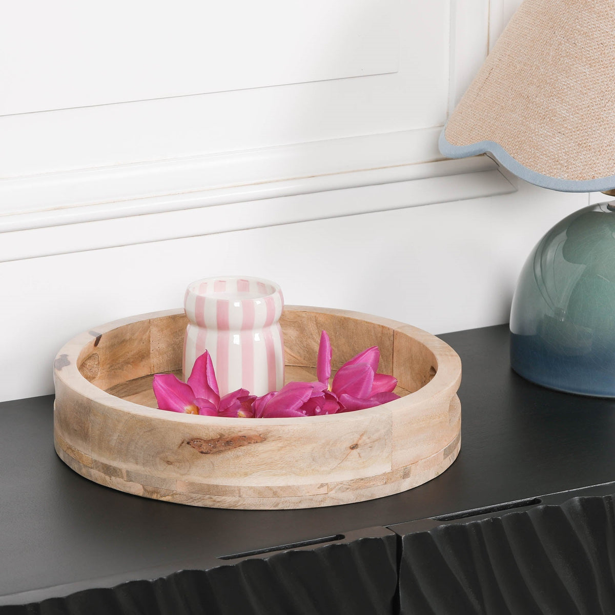 Halfield Round 30cm Wooden Tray