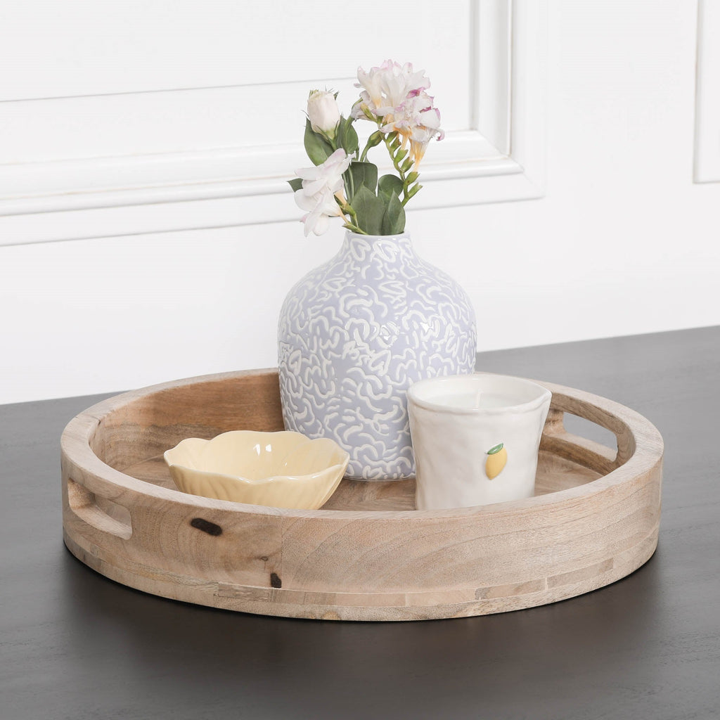 Lindbury Round 40cm Wooden Tray