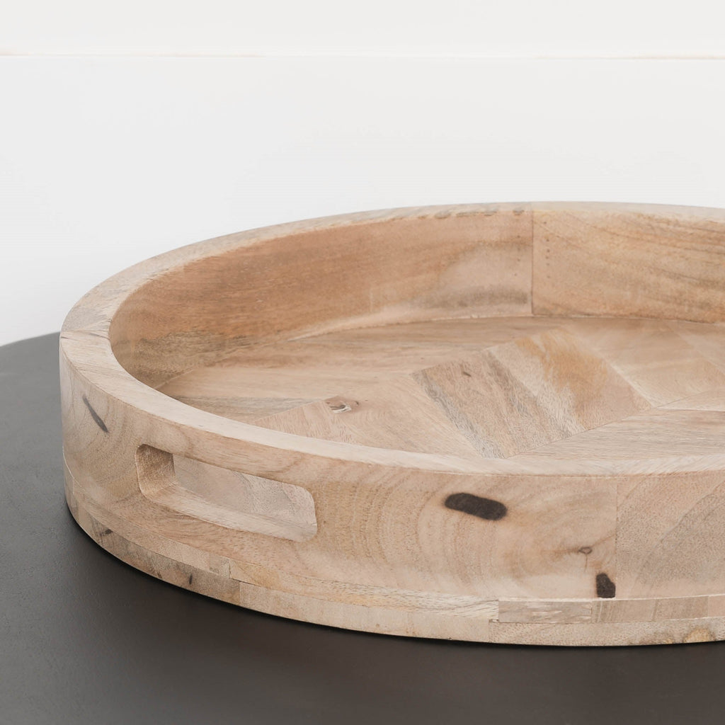 Lindbury Round 40cm Wooden Tray