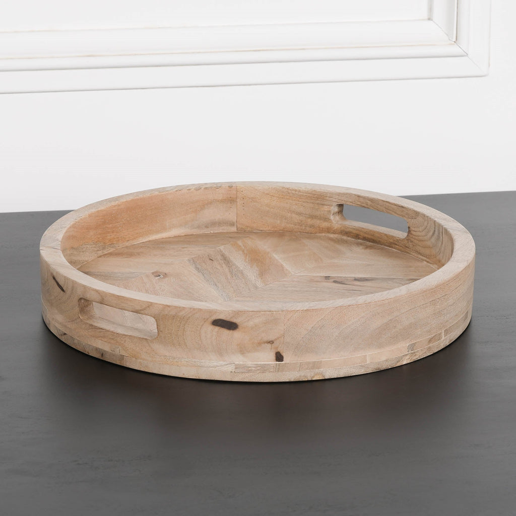 Lindbury Round 40cm Wooden Tray