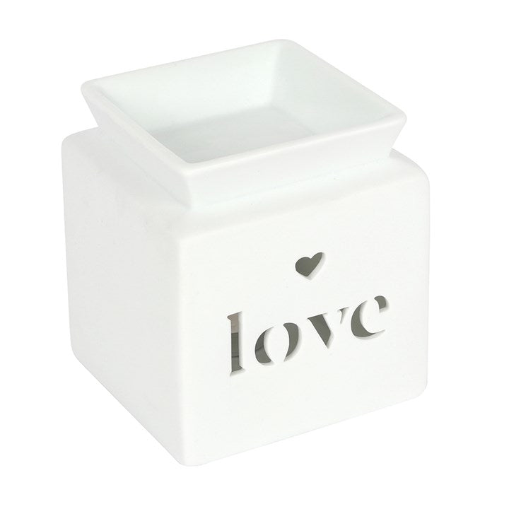 Stonebury White Love Cut Out Oil Burner